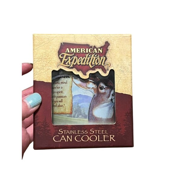 American Expedition Stainless Steel Coffee Mug Whitetail Deer, Gift Deer Hunter - Picture 1 of 16